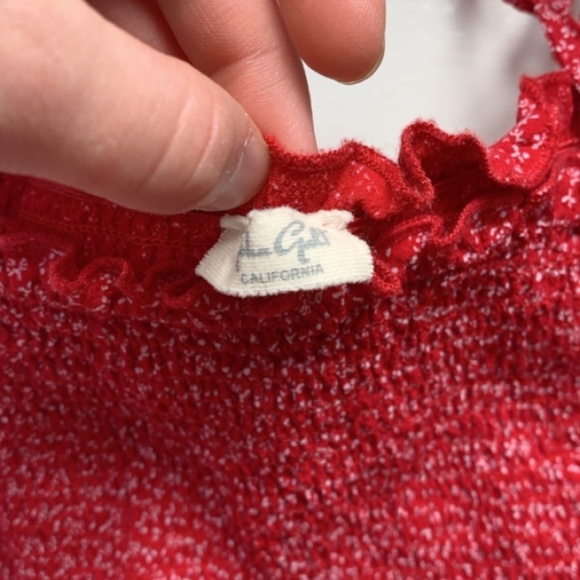 Red brandy melville john galt top - Picture 3 of 3